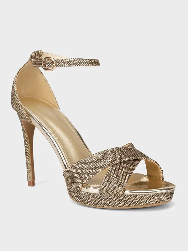 Women "CARISSA" Shimmery Evening Sandals