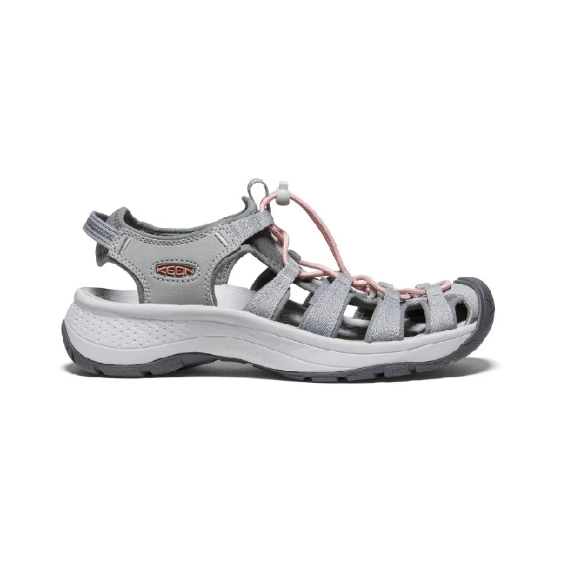 Women's Astoria West Sandal  |  Grey/Coral