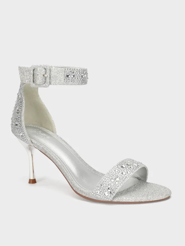 Womens "CYNZIA" Diamante Evening Sandals