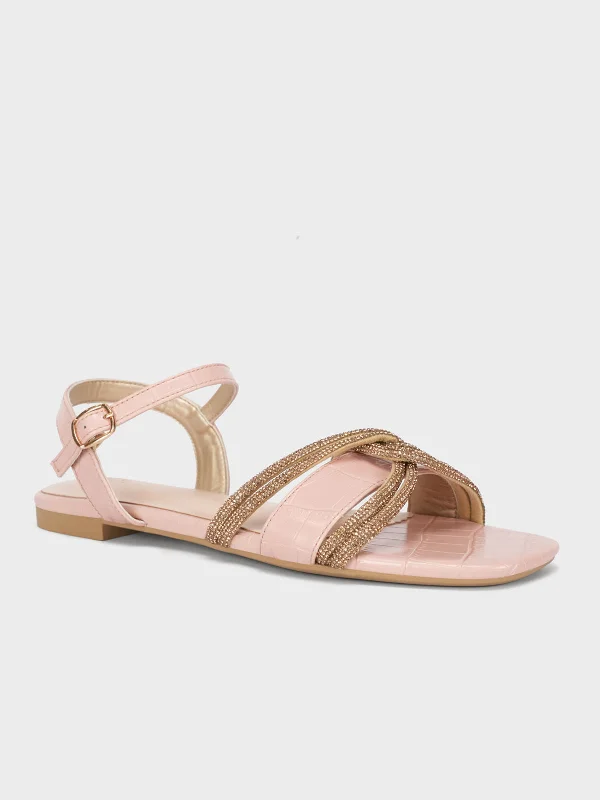 Women's "MARTINA" Crystals Detailing Sandals