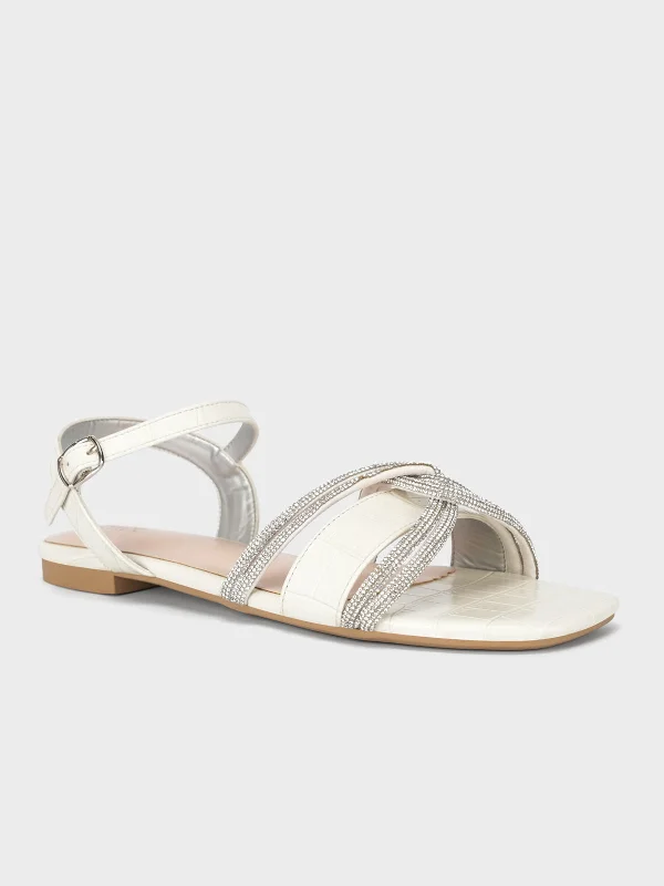 Women's "MARTINA" Crystals Detailing Sandals