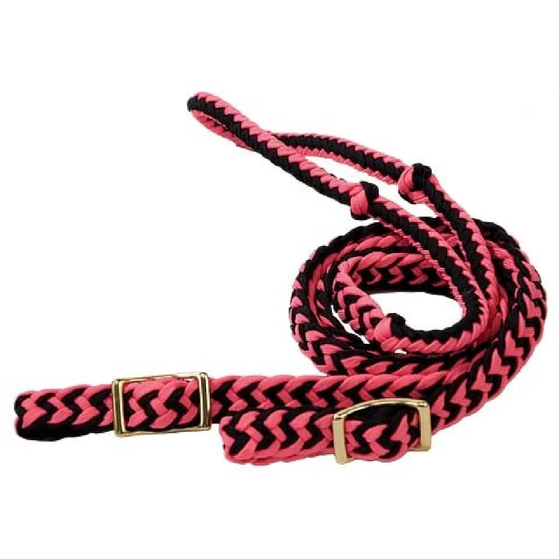 Braided Poly Knotted Roping Reins