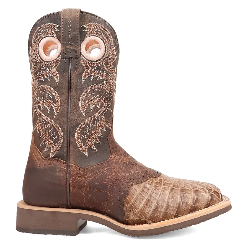 Egan Caiman Square Toe Cowboy Boots