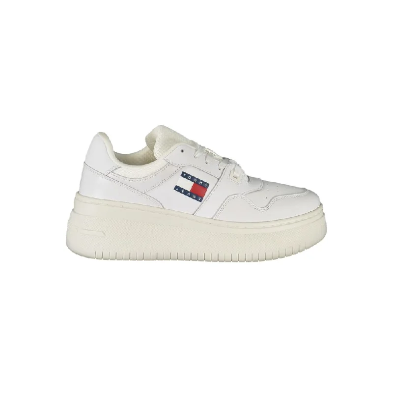 Tommy Hilfiger White Polyester Sneaker