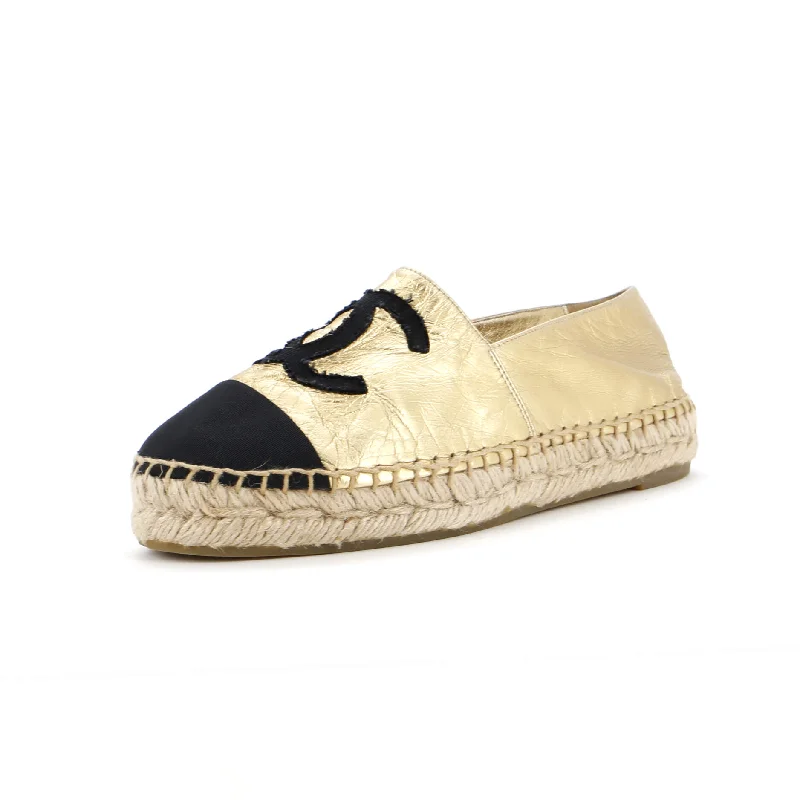 Women's CC Cap Toe Espadrilles Leather